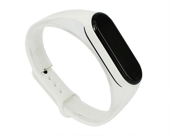 Ремешок Xiaomi Mi Band 5 силиконовый белый