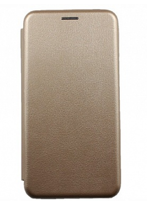 Чехол-книжка для Xiaomi Redmi Note 10/10S PU (открывается в бок) золотой