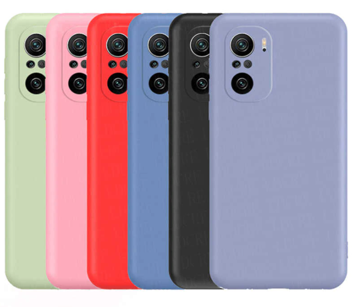Чехол-накладка для Poco F3 Silicone Case розовый