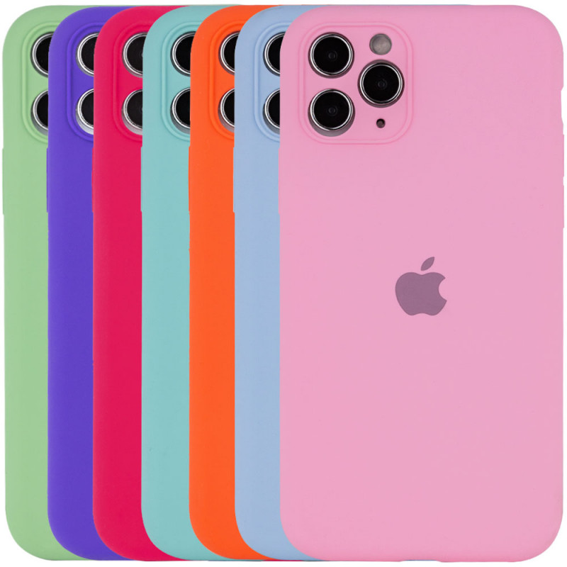 Чехол-накладка для iPhone 12 Silicone Case мята