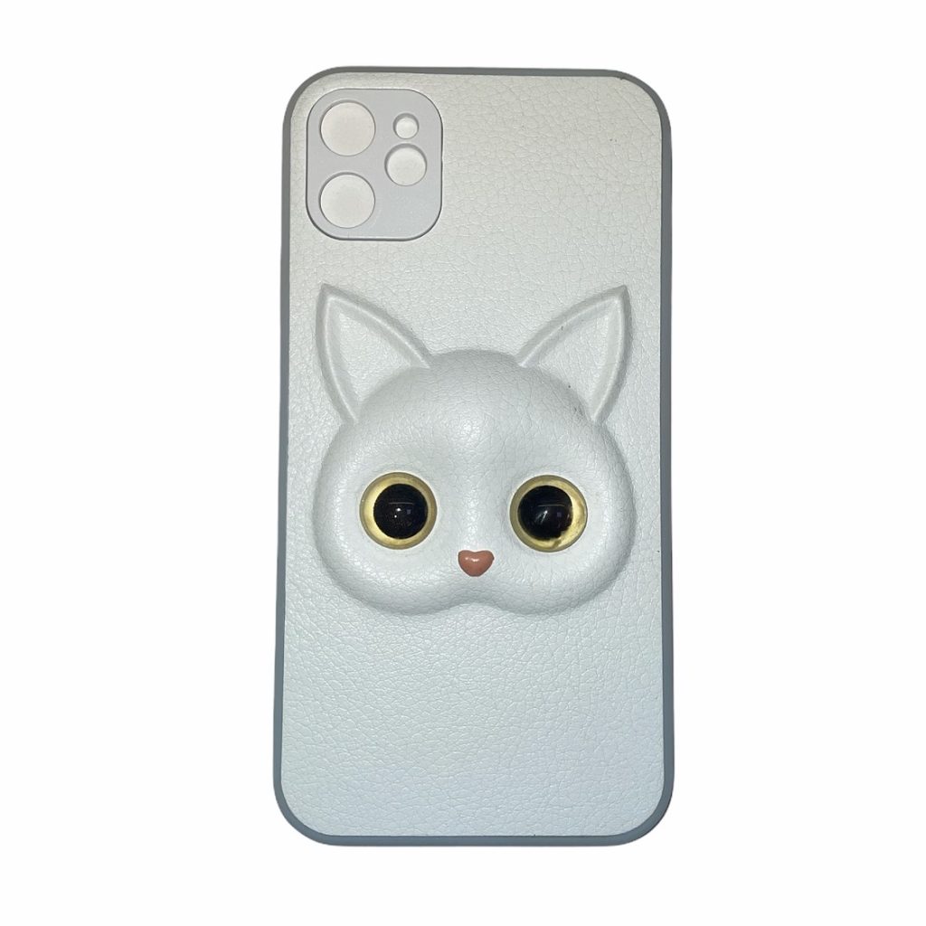 Чехол-накладка для iPhone 11 белый кот