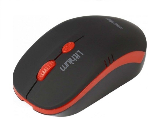 Беспроводная мышь Smartbuy ONE 344CAG чёрно-красная, с зарядкой от USB
