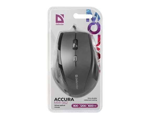 Проводная мышь Defender Accura MM-362 черная