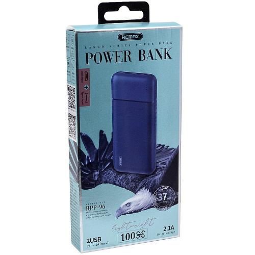 Внешний аккумулятор Power Bank 10000 mAh Remax RPP-96 синий