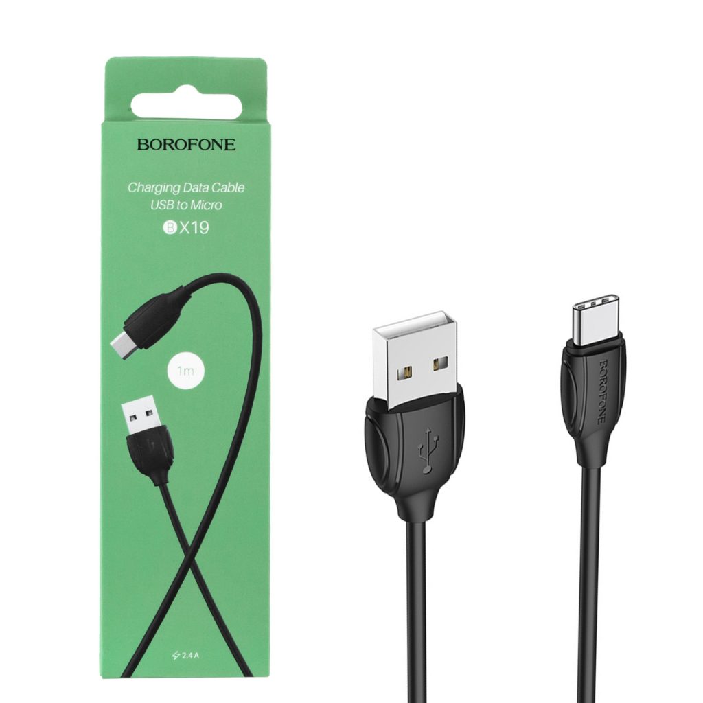 Кабель Borofone BX19 microUSB - USB черный