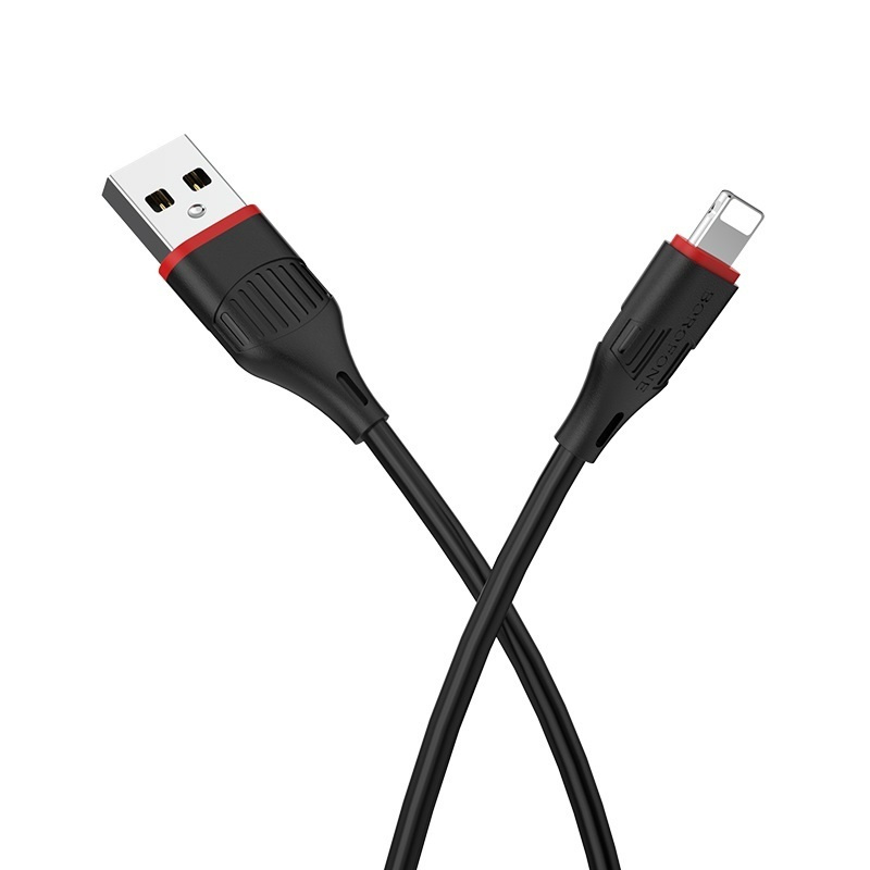 Кабель Borofone BX17 Lightning - USB черный
