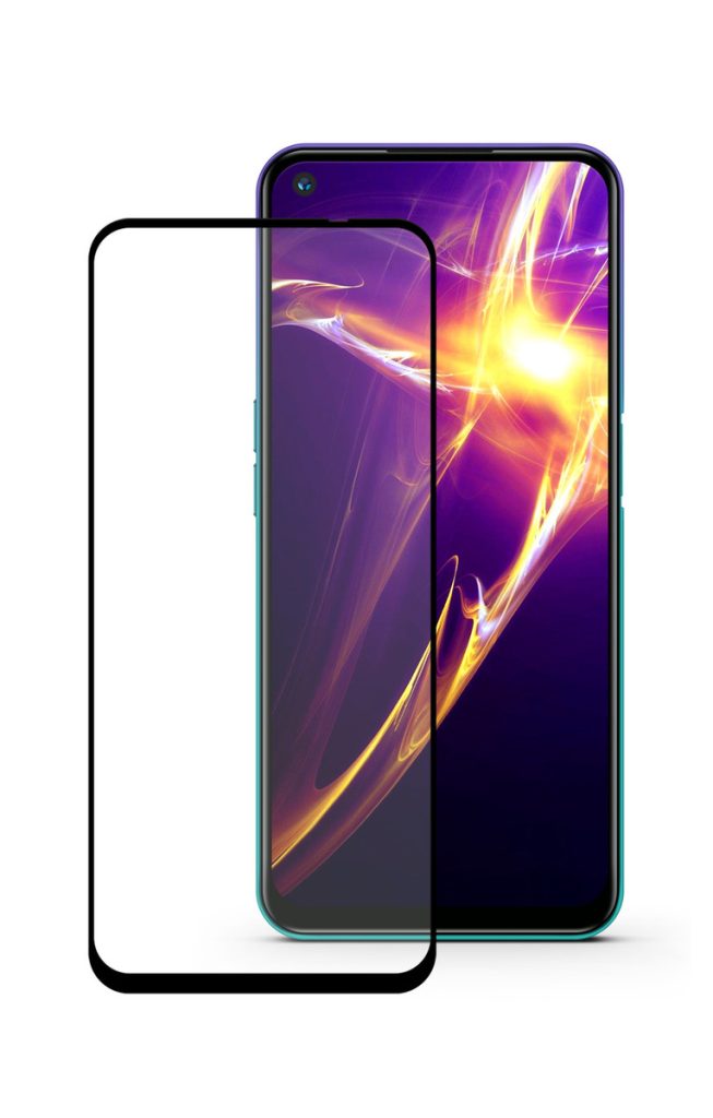 Защитное стекло для Oppo A52/A72 3D черное