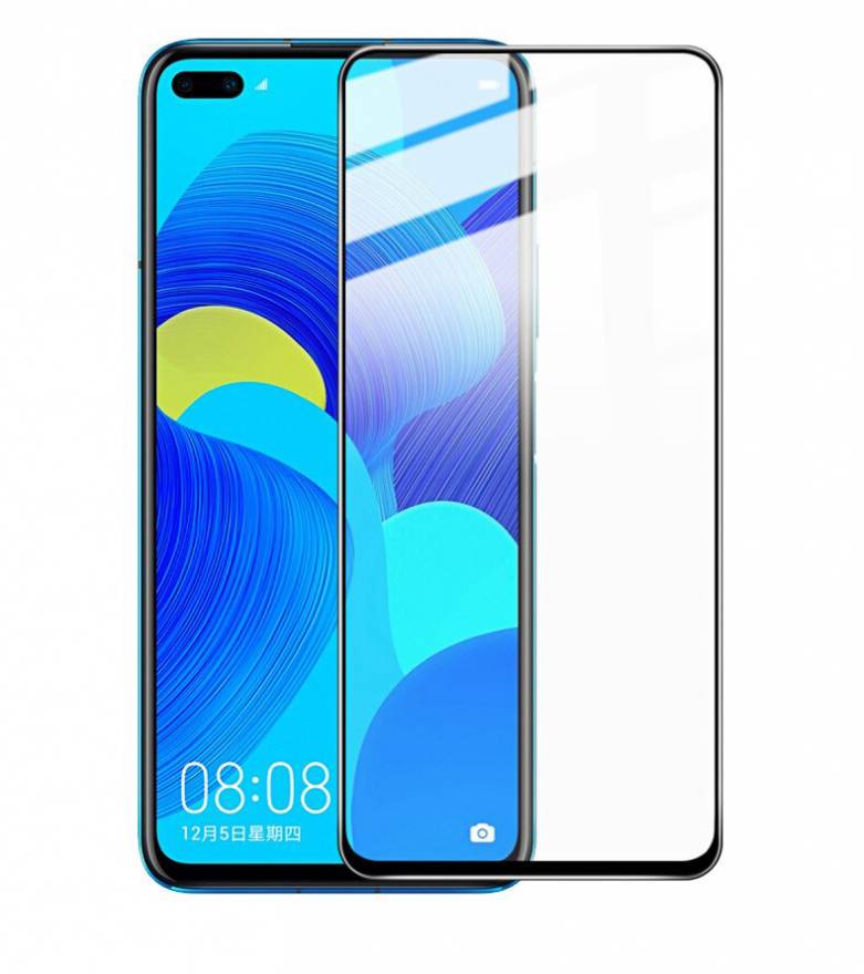 Защитное стекло для Huawei Honor View 30/30 Pro/ Nova 6 3D черное