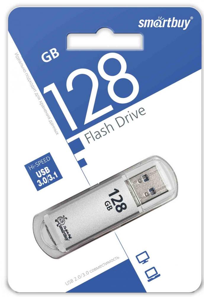 USB-Flash 128 3.0 Flash SmartBuy V-Cut серебро 128GB