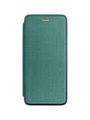 Чехол-книжка для Samsung Galaxy A12 PU (открывается в бок) зеленый
