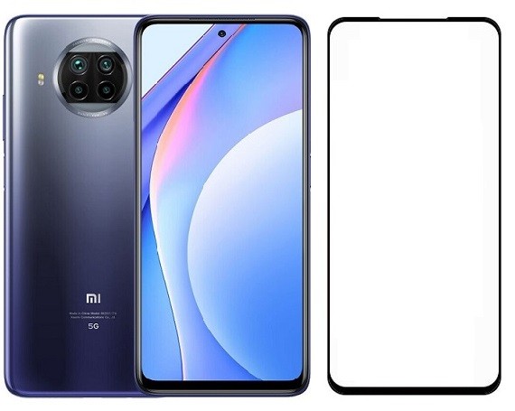 Защитное стекло Xiaomi Mi 10i/Mi 10T Lite/Pocophone X3/Redmi Note 9S/9 Full черное