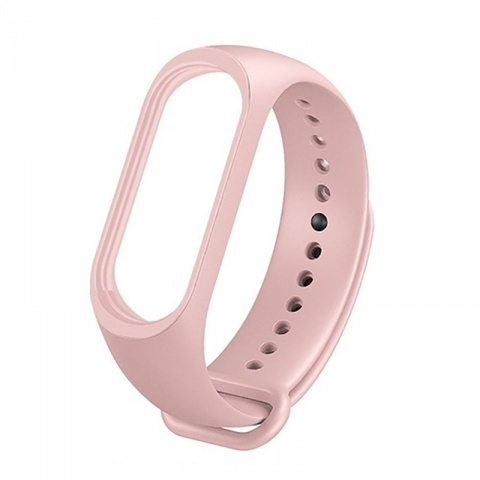 Ремешок Xiaomi Mi Band 3/4 силиконовый нежно-розовый