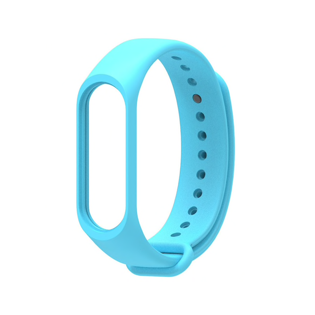 Ремешок Xiaomi Mi Band 3/4 силиконовый голубой