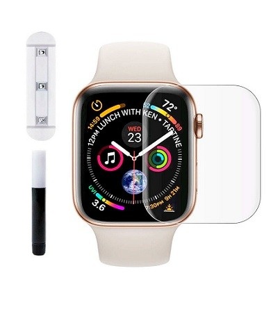 Защитное стекло for Watch 38mm прозрачное, клей UV, лампа