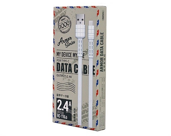 Кабель Remax RC-116a Type-C - USB белый