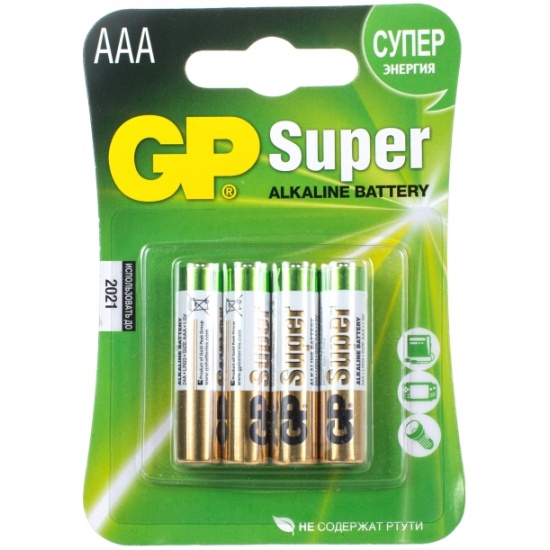 Элемент питания AAA GP Super LR03 (1шт)