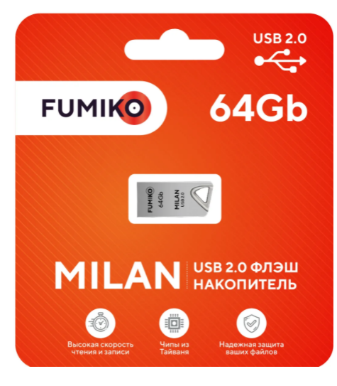 USB-Flash 64GB Fumiko Milan Grey