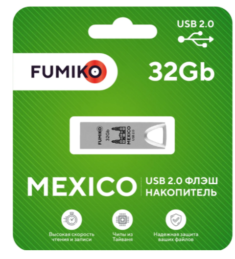 USB-Flash 32GB Fumiko Mexico Grey