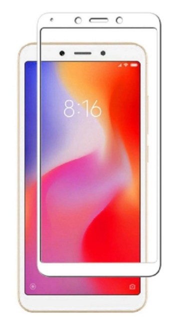 Защитное стекло для Xiaomi Redmi 6/ Redmi 6A белое
