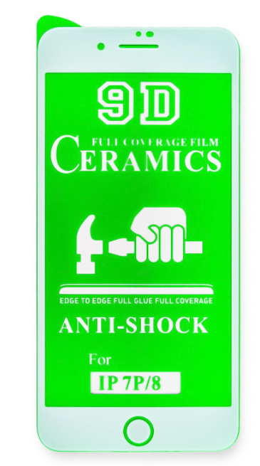 Защитное стекло для iPhone 7/8 Ceramics 0.1mm белое