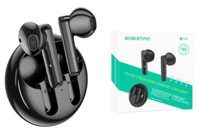 Беспроводные наушники TWS Borofone W08 черные
