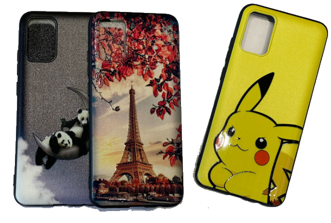 Чехол-накладка для Samsung Galaxy A02s с рисунком в ассортименте