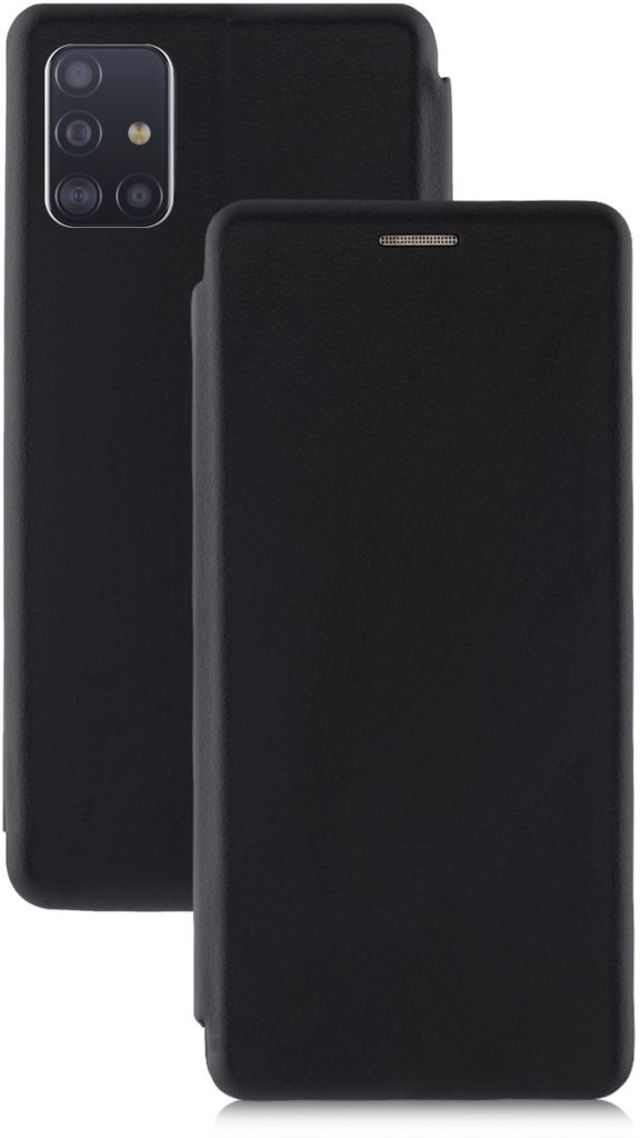 Чехол-книжка для Samsung Galaxy A51 PU (открывается в бок) черный