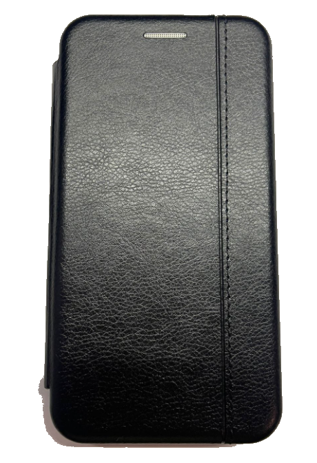 Чехол-книжка для iPhone 13 с полосой черный