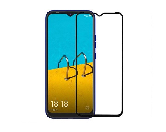 Защитное стекло Realme C3/C11/C15/C21/5/6i Full черное