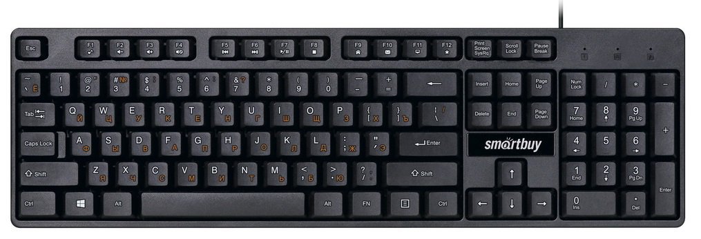 Клавиатура SmartBuy One 237 UBB, черная (SBK-237-K)