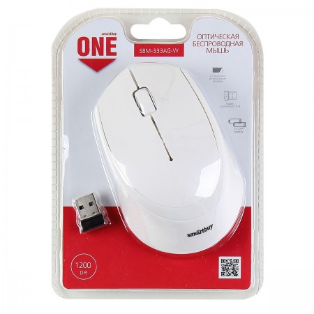 Беспроводная мышь SmartBuy SBM-333AG-W, белая