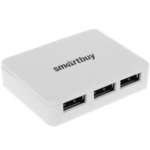 Хаб с выключителями USB 3.0 Smartbuy SBHA-6000-W White