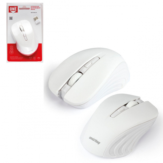 Беспроводная мышь SmartBuy SBM-340AG-W, белая