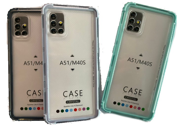 Чехол-накладка для Samsung Galaxy A51 Crystal в ассортименте