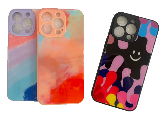 Чехол-накладка для iPhone 13 Pro пластик узоры красками