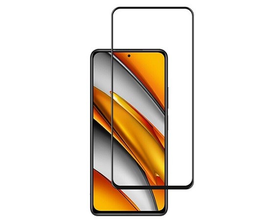 Защитное стекло Pocophone F3/Samsung F62 (2021) Full черное