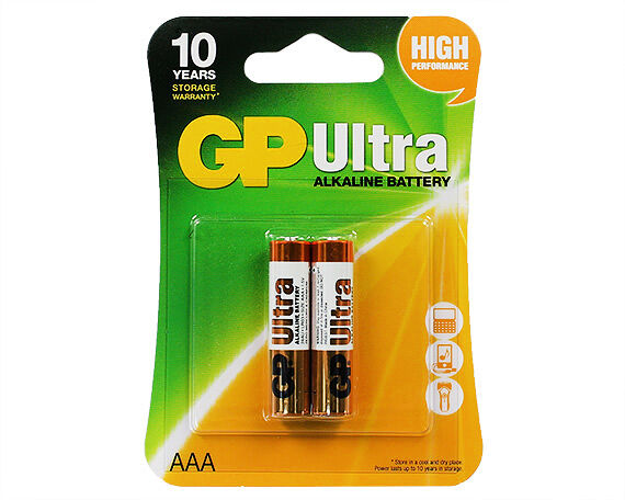 Батарейка AAA GP Ultra LR03 2-BL (1 шт)
