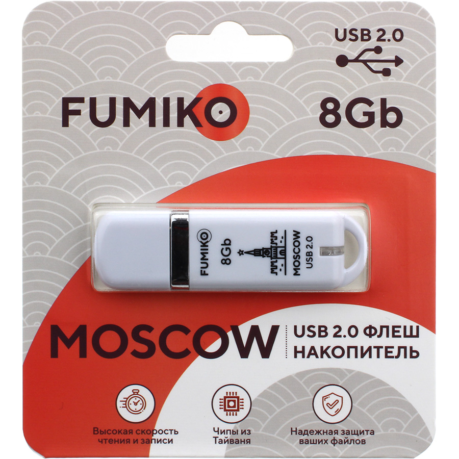 USB-Flash 8GB Fumiko Moscow белая