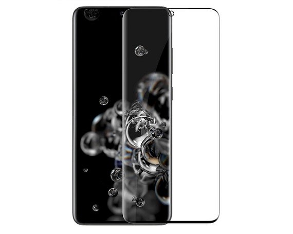 Защитное стекло Samsung S20 Ultra Full Черное [G988B]