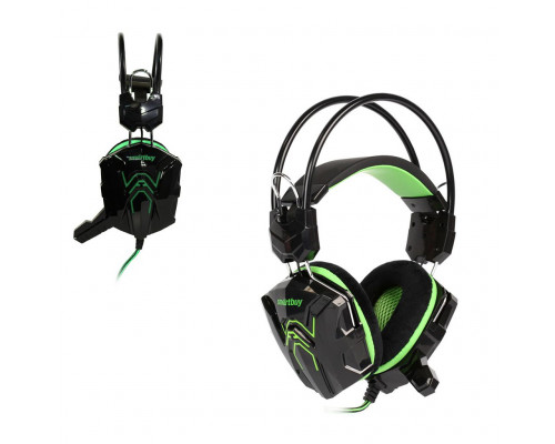 Наушники SmartBuy Rush Snake,черно-зеленые (SBHG-1200)