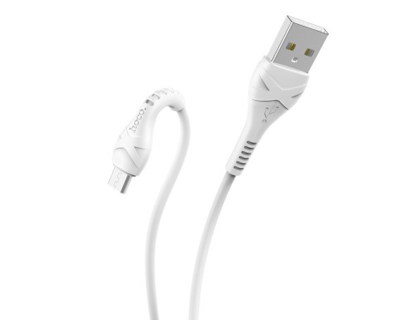 Дата-кабель Hoco X37 MicroUSB белый