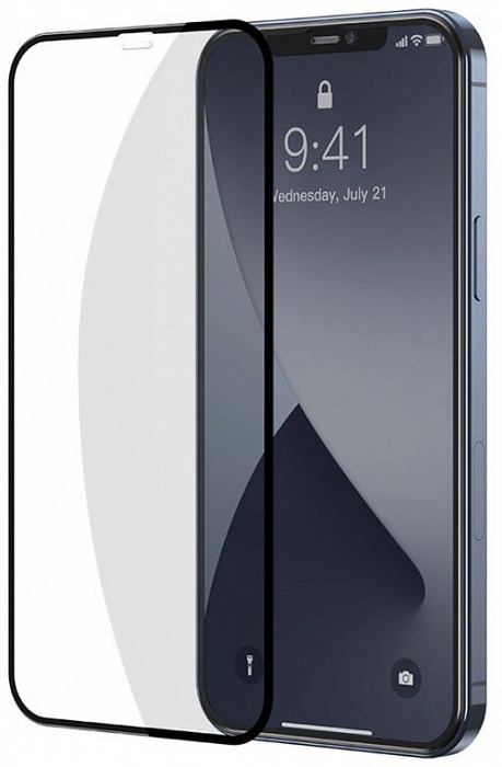 Защитное стекло iPhone 12/12 Pro Big edge черное