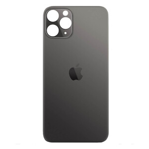 Задняя крышка iPhone 11 Pro (c увеличенным вырезом под камеру) черная