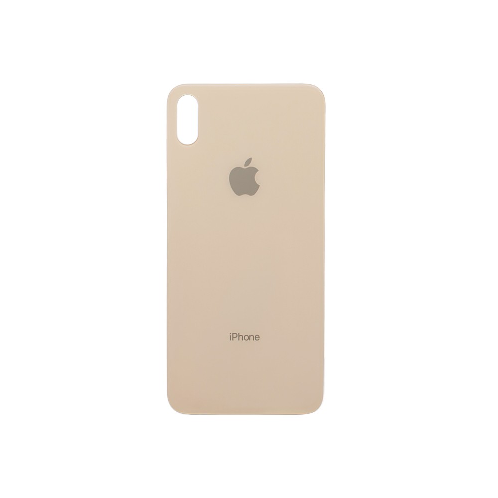 Задняя крышка iPhone Xs Max (c увеличенным вырезом под камеру) золотая