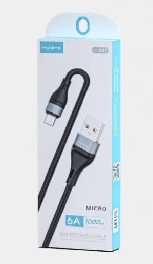 Кабель Maimi X57 MicroUSB черный