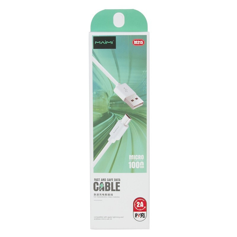 Кабель Maimi M215 MicroUSB белый