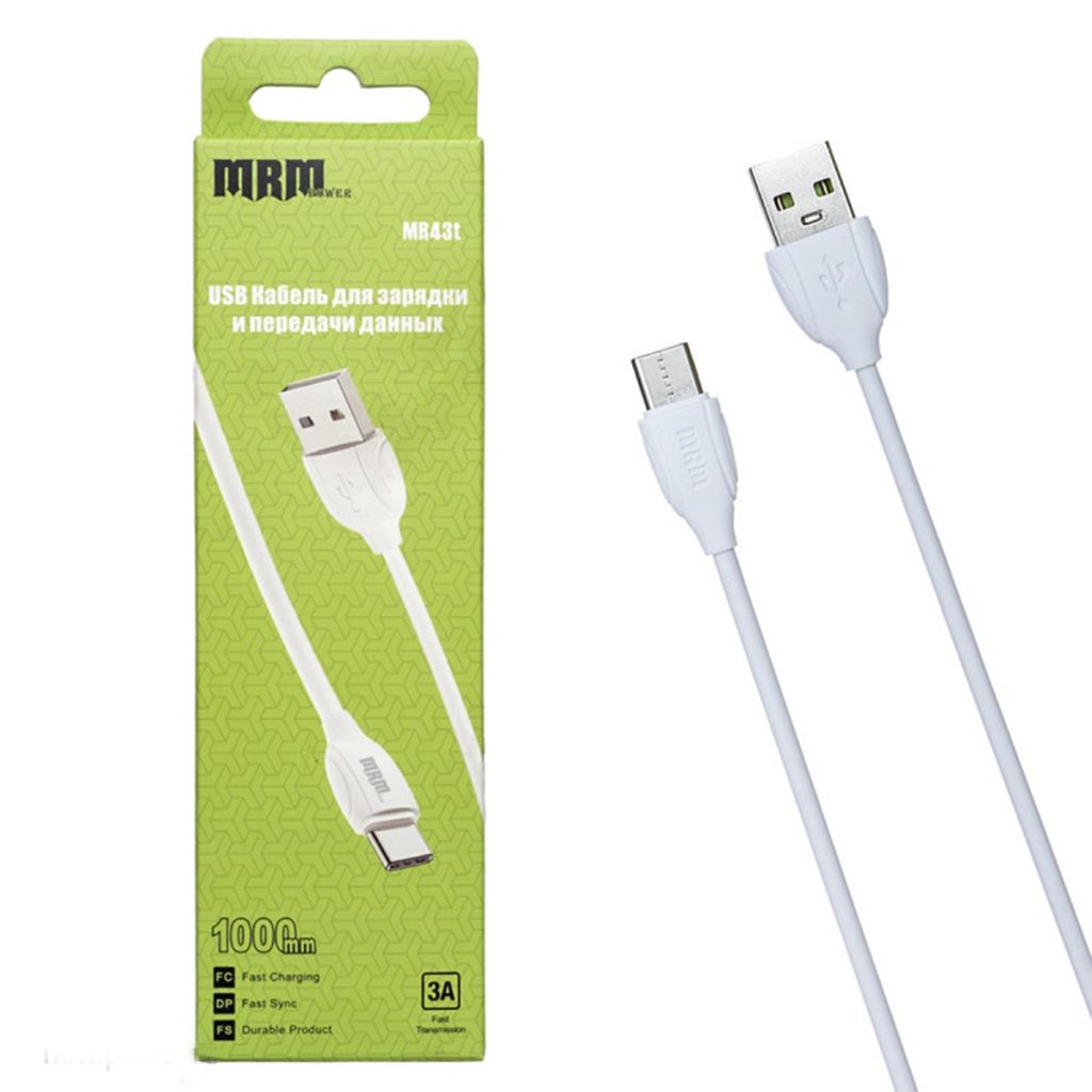 Кабель MRM MR43t Type-C белый