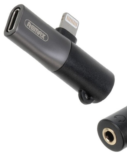 Переходник REMAX Smooth Series 3.5mm & Lightning Audio Adapter RL-LA09i
