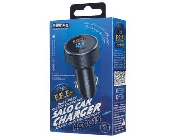 Автомобильное зарядное устройство + USB Type-C Remax RCC-215 58.5w серебро