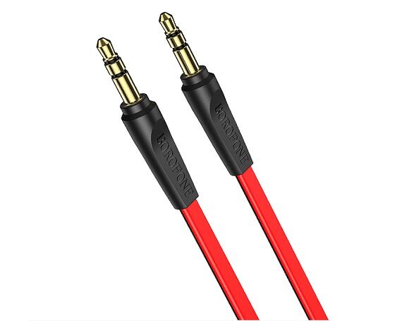 AUX кабель Borofone BL6 3.5мм - 3.5мм, 2м, красный